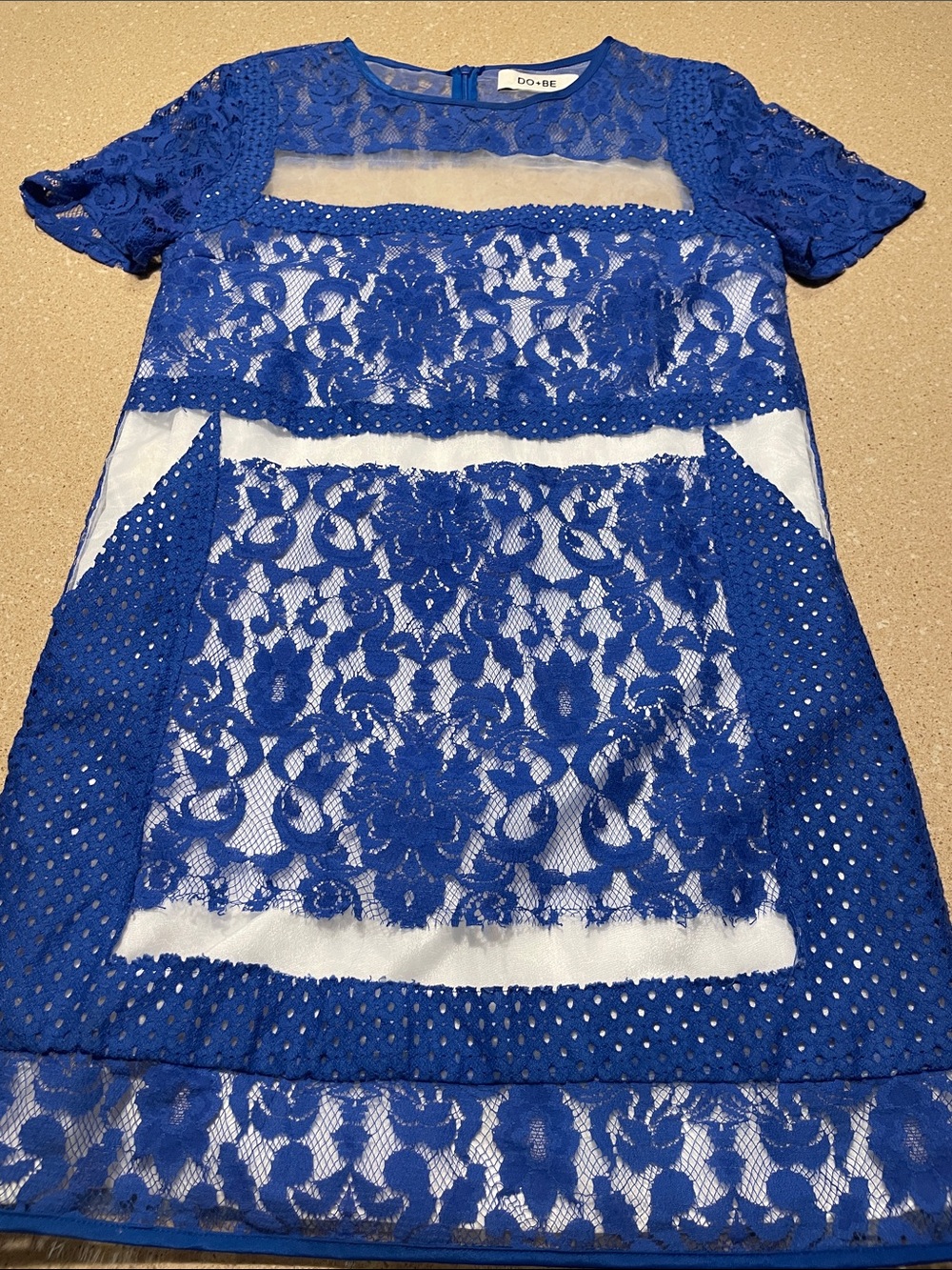 DO+BE Royal Blue Lace Mini Dress